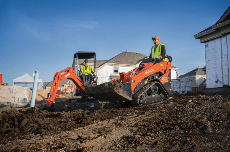 Professionals working with heavy-duty equipment