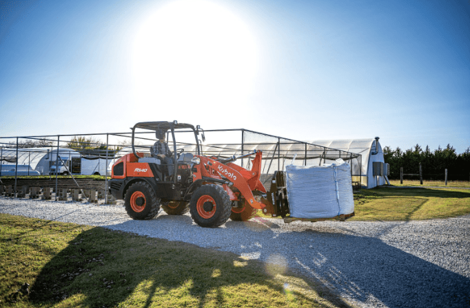 Wheel Loader moving material